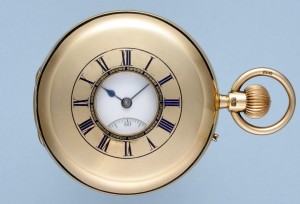 Gold English Half Hunter- An Antique Pocket Watch- Perfect For An Antiques Collection