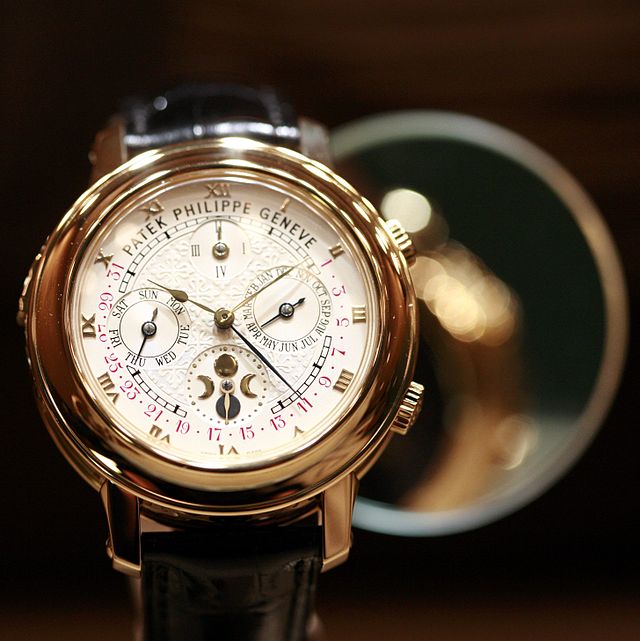 Perpetual calendar and moonphase wristwatch by Patek Philippe