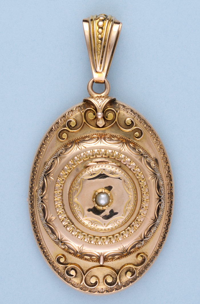 Unusual Gold Oval Pendant Watch | Pieces of Time Ltd